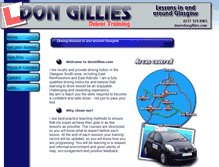 Tablet Screenshot of dongillies-drivertraining.co.uk